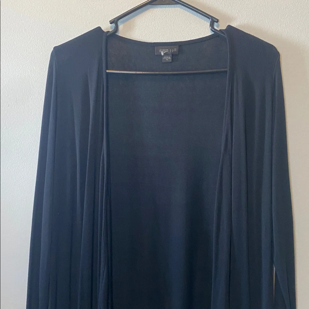 J Jill Wearever‎ Collection Cardigan Women’s XS Black Lightweight Stretch Knit